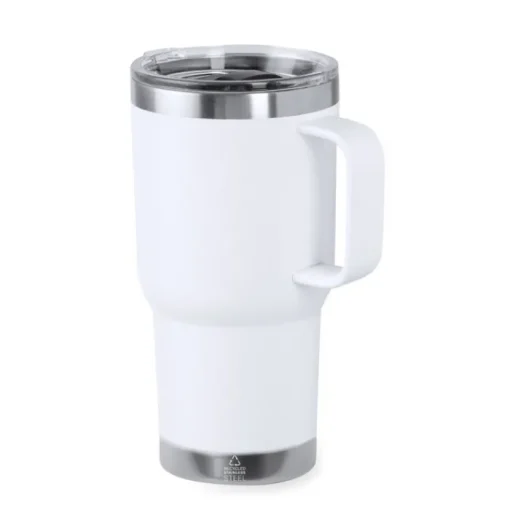 Gift Campaign Tazza termica da viaggio a doppia parete in acciaio riciclato 600ml> Bicchieri Termici Personalizzati