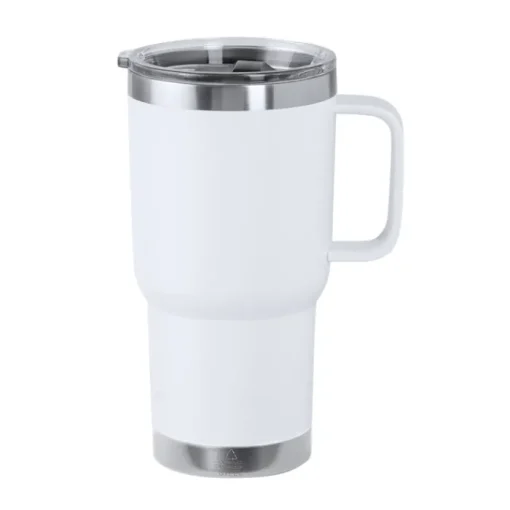 Gift Campaign Tazza termica da viaggio a doppia parete in acciaio riciclato 600ml> Bicchieri Termici Personalizzati