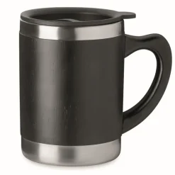 Gift Campaign Tazza termica da viaggio in bambù e acciaio con logo 300ml Natural> Gadget Ecologici|Bicchieri Termici Personalizzati