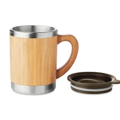Gift Campaign Tazza termica da viaggio in bambù e acciaio con logo 300ml Natural></noscript> Gadget Ecologici|Bicchieri Termici Personalizzati