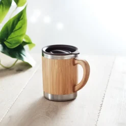 Gift Campaign Tazza termica da viaggio in bambù e acciaio con logo 300ml Natural></noscript> Gadget Ecologici|Bicchieri Termici Personalizzati