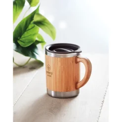 Gift Campaign Tazza termica da viaggio in bambù e acciaio con logo 300ml Natural></noscript> Gadget Ecologici|Bicchieri Termici Personalizzati