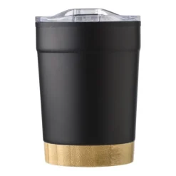 Gift Campaign Tazza termica da viaggio in acciaio inox con base in bambù 300 ml> Bicchieri Termici Personalizzati|Bicchieri Take Away