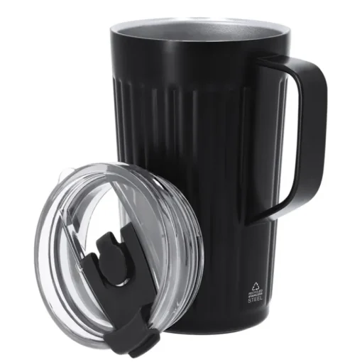 Gift Campaign Tazza termica in acciaio inox riciclato con foro per cannuccia 350ml> Bicchieri Termici Personalizzati