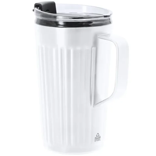 Gift Campaign Tazza termica in acciaio inox riciclato con foro per cannuccia 350ml> Bicchieri Termici Personalizzati