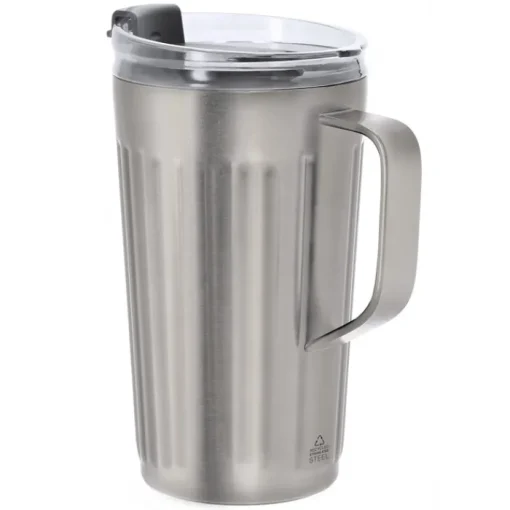 Gift Campaign Tazza termica in acciaio inox riciclato con foro per cannuccia 350ml> Bicchieri Termici Personalizzati