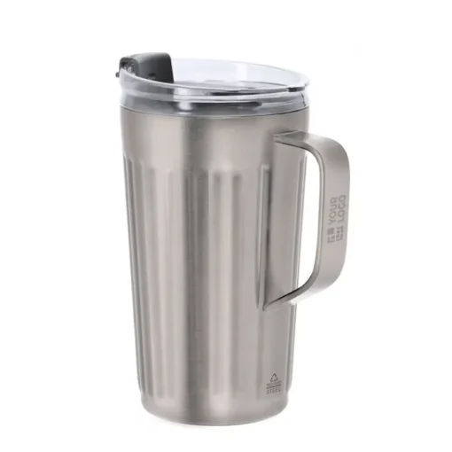 Gift Campaign Tazza termica in acciaio inox riciclato con foro per cannuccia 350ml> Bicchieri Termici Personalizzati