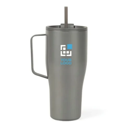 Gift Campaign Tazza termica in acciaio inossidabile riciclato con cannuccia da 800ml> Borracce Termiche|Borracce Di Metallo