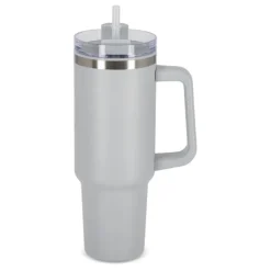 Gift Campaign Tazza termica in acciaio inossidabile e rPP con cannuccia da 1,2litri></noscript> Bicchieri Termici Personalizzati