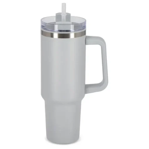 Gift Campaign Tazza termica in acciaio inossidabile e rPP con cannuccia da 1,2litri> Bicchieri Termici Personalizzati