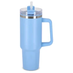Gift Campaign Tazza termica in acciaio inossidabile e rPP con cannuccia da 1,2litri></noscript> Bicchieri Termici Personalizzati