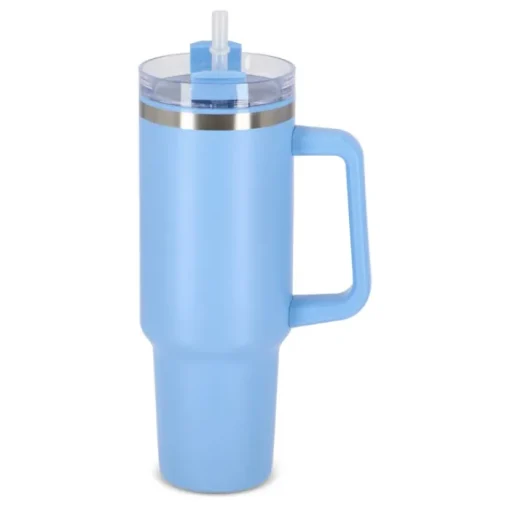 Gift Campaign Tazza termica in acciaio inossidabile e rPP con cannuccia da 1,2litri> Bicchieri Termici Personalizzati