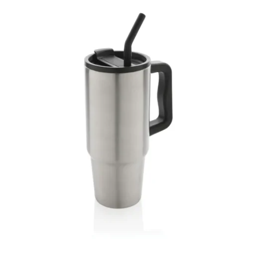 Gift Campaign Tazza termica in acciaio inossidabile riciclato con cannuccia 900ml> Borracce Termiche|Borracce Di Metallo