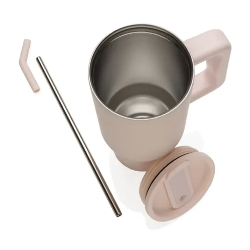 Gift Campaign Tazza termica in acciaio inossidabile riciclato con cannuccia 900ml> Borracce Termiche|Borracce Di Metallo