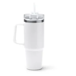 Gift Campaign Tazza termica in acciaio inox riciclato con cannuccia 870ml> Borracce Termiche