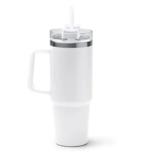 Gift Campaign Tazza termica in acciaio inox riciclato con cannuccia 870ml> Borracce Termiche