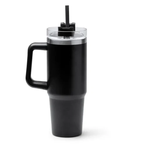 Gift Campaign Tazza termica in acciaio inox riciclato con cannuccia 870ml> Borracce Termiche