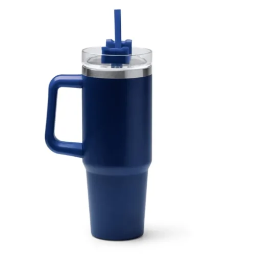 Gift Campaign Tazza termica in acciaio inox riciclato con cannuccia 870ml> Borracce Termiche