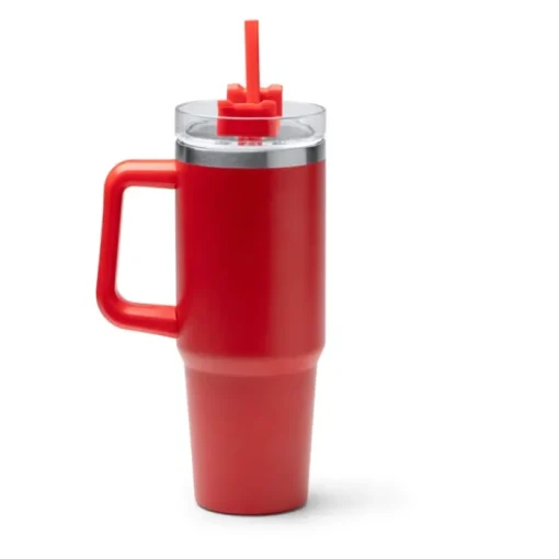 Gift Campaign Tazza termica in acciaio inox riciclato con cannuccia 870ml> Borracce Termiche