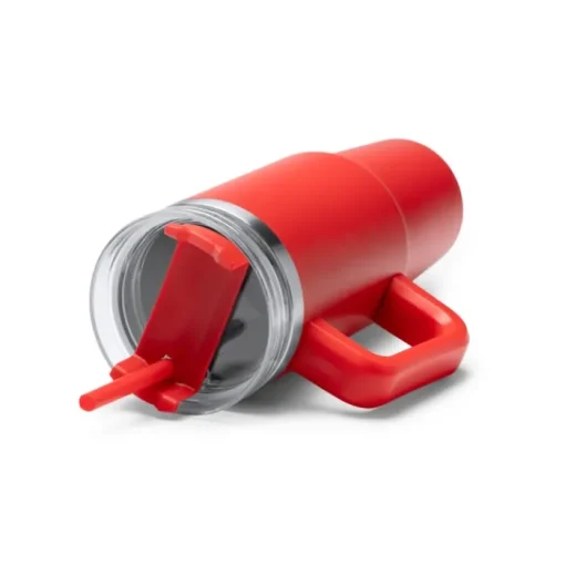 Gift Campaign Tazza termica in acciaio inox riciclato con cannuccia 870ml> Borracce Termiche