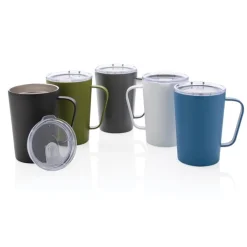 Gift Campaign Tazza termica in acciaio riciclato con manico 420ml Premium Recycled></noscript> Gadget Per L'Ufficio|Bicchieri Termici Personalizzati