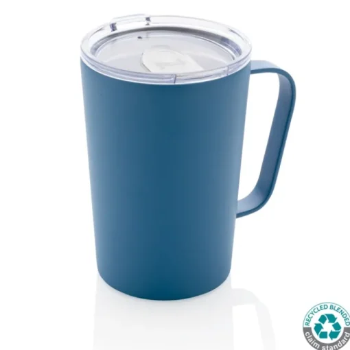 Gift Campaign Tazza termica in acciaio riciclato con manico 420ml Premium Recycled> Gadget Per L'Ufficio|Bicchieri Termici Personalizzati