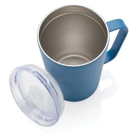 Gift Campaign Tazza termica in acciaio riciclato con manico 420ml Premium Recycled> Gadget Per L'Ufficio|Bicchieri Termici Personalizzati