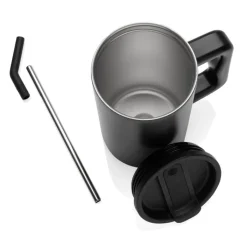 Gift Campaign Tazza termica in acciaio inox riciclato con cannuccia e tappo 800ml> Bicchieri Termici Personalizzati