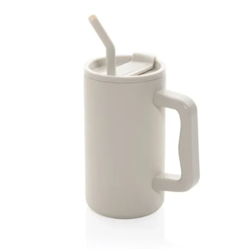 Gift Campaign Tazza termica in acciaio inox riciclato con cannuccia e tappo 800ml> Bicchieri Termici Personalizzati