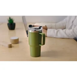 Gift Campaign Tazza termica in acciaio inox riciclato con tappo girevole da 490ml> Bicchieri Termici Personalizzati