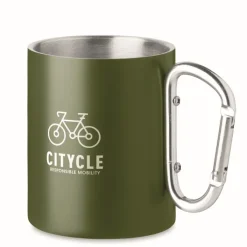 Gift Campaign Tazze di metallo personalizzate con moschettone 300ml Metal Colors></noscript> Tazze Mug