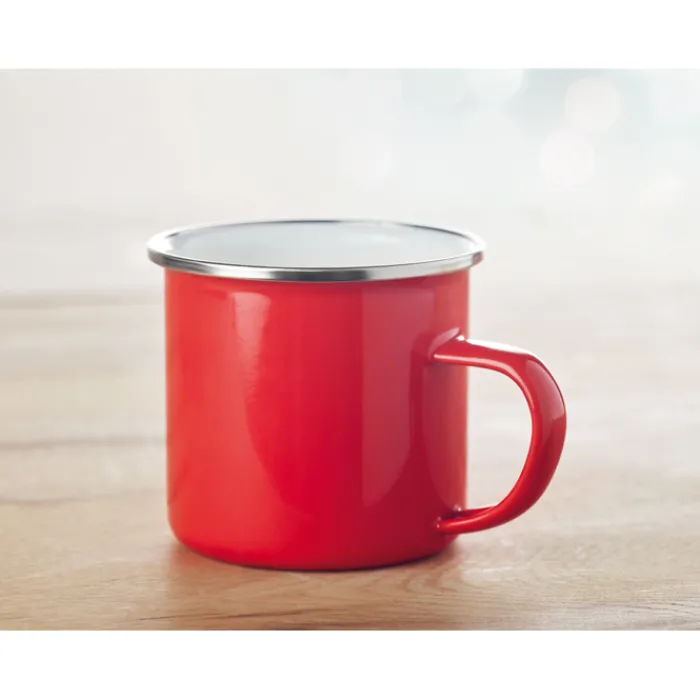 Gift Campaign Tazze di metallo personalizzate con bordo lucido 350ml Classic> Tazze Mug
