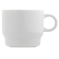 Gift Campaign Tazze di porcellana bianca impilabili prodotta in Europa da 180ml> Tazze Mug