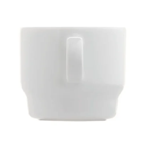 Gift Campaign Tazze di porcellana bianca impilabili prodotta in Europa da 180ml> Tazze Mug