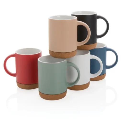 Gift Campaign Tazze personalizzate ceramica base in sughero opaca 280ml Cork Base> Tazze Mug