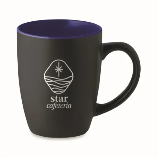 Gift Campaign Tazze promozionali in ceramica nera interno colorato 290ml Duo Black> Tazze Mug