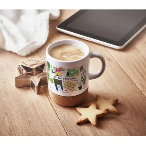 Gift Campaign Tazze sublimatiche in ceramica base in sughero 300ml Sublim Cork> Tazze Per Sublimazione Con Foto