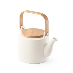 Gift Campaign Teiera con logo in ceramica coperchio manico in bambù 700ml Home> Tazzine Da Caffè E Tazze Tè