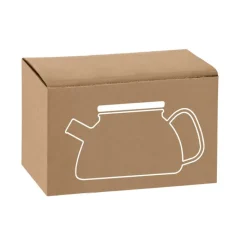 Gift Campaign Teiera con logo in vetro infusore acciaio tappo in bamboo 750ml Nordik> Tazzine Da Caffè E Tazze Tè