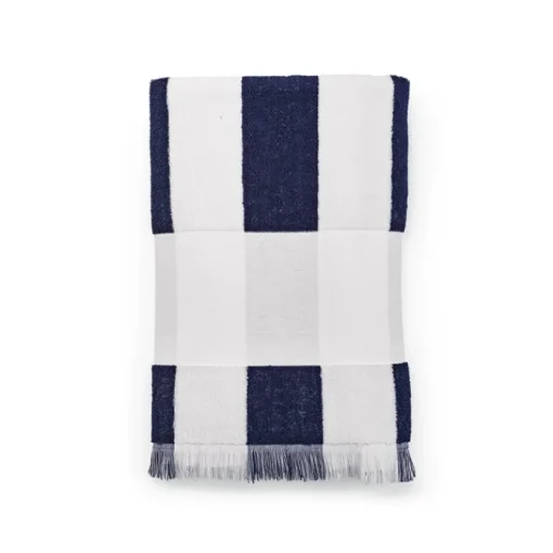 Gift Campaign Telo da spiaggia 80 x 180 cm a righe in cotone riciclato 450 g/m2> Teli Mare|Asciugamani Personalizzati