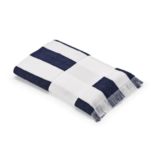 Gift Campaign Telo da spiaggia 80 x 180 cm a righe in cotone riciclato 450 g/m2> Teli Mare|Asciugamani Personalizzati