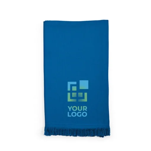 Gift Campaign Telo da spiaggia 80 x 180 cm in cotone riciclato 250 g/m2 con frange> Teli Mare|Asciugamani Personalizzati