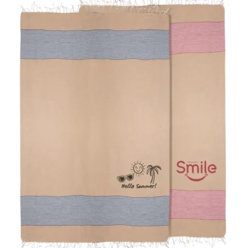 Gift Campaign Telo da spiaggia promozionale 100 x 180cm in cotone leggero da 220g/m2> Teli Mare|Asciugamani Personalizzati