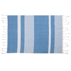 Gift Campaign Telo di cotone organico 175g/m2 tipo Hammam con motivo a righe 50x70cm> Teli Mare|Asciugamani Personalizzati