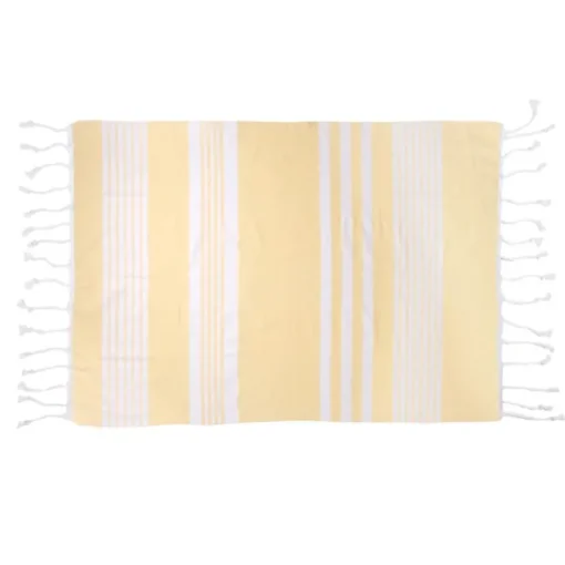 Gift Campaign Telo di cotone organico 175g/m2 tipo Hammam con motivo a righe 50x70cm> Teli Mare|Asciugamani Personalizzati