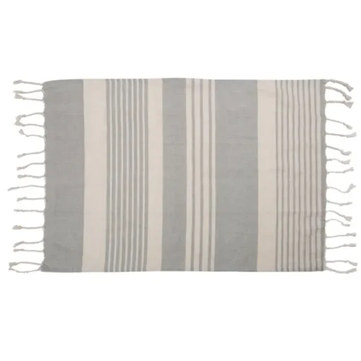 Gift Campaign Telo di cotone organico 175g/m2 tipo Hammam con motivo a righe 50x70cm> Teli Mare|Asciugamani Personalizzati
