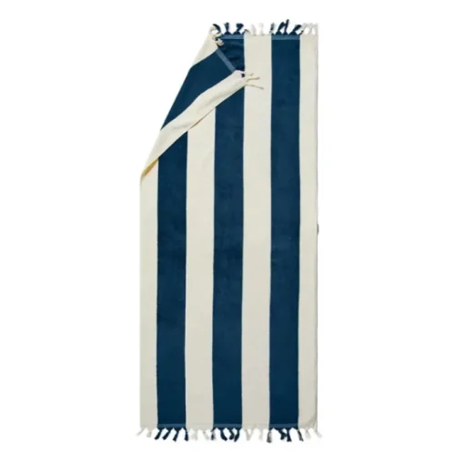 Gift Campaign Telo mare elegante a righe cotone biologico 450 gr/m2 80x180cm Seaside> Teli Mare|Asciugamani Personalizzati
