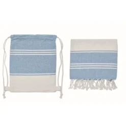 Gift Campaign Telo mare hammam in cotone e poliestere riciclato 180g/m² con zainetto></noscript> Teli Mare|Asciugamani Personalizzati