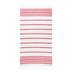Gift Campaign Telo mare in cotone e poliestere a righe con frange 180 g/m2> Teli Mare|Asciugamani Personalizzati