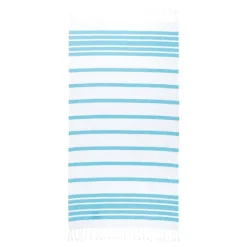 Gift Campaign Telo mare in cotone e poliestere a righe con frange 180 g/m2> Teli Mare|Asciugamani Personalizzati